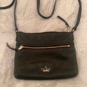 Black Leather Crossbody Purse